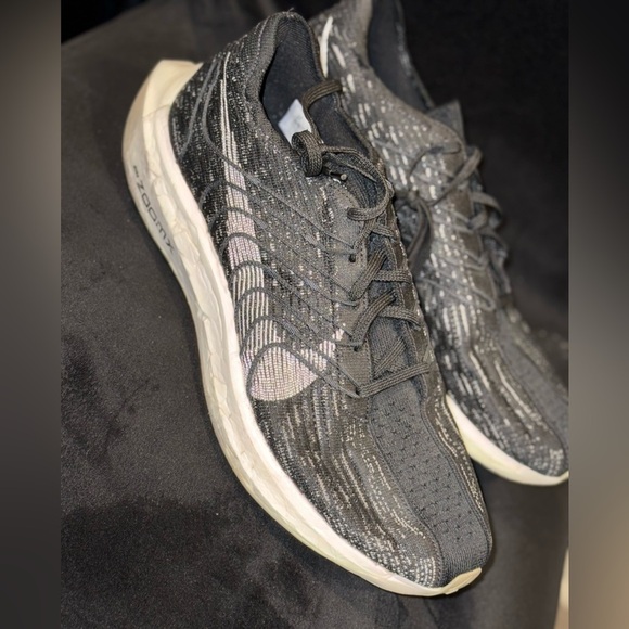 Nike Pegasus Turbo Next Nature Road Running Shoes BLACK/SAIL-OFF NOIR-SESAME - Picture 6 of 11